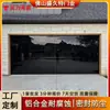 Puerta de garaje de aleación de aluminio, puerta abatible eléctrica para villa controlada por control remoto, puerta transparente de vidrio templado, directamente del fabricante, exclusivamente para suministro transfronterizo