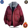 Marca Nasa Diseño de Alta Calidad Americana Trendy Chaqueta de Algodón para Hombre Invierno Cálida Engrosada Chaqueta de Pan Chaqueta de Algodón