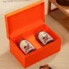 Caja de Empaque de Chenpi de Xinhui, Caja de Regalo Vacía, Botella de Vidrio de Media Libra, Botella Vacía, Frasco Sellado, Caja de Empaque para Té, Personalizado