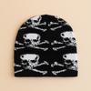 Explosiones Moda Personalidad Calavera Gorro de Punto Europeo y Americano para Hombre y Mujer Cálido Cortavientos Lana Otoño e Invierno Exterior Calle