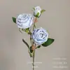 Flores Artificiais Azuis para Casamento Flores Falsas de Teto Decoração de Casamento Parede de Flores Arranjo de Flores de Chão para Casamento Materiais para Arranjo de Flores de Seda