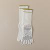 Calcetines de yoga de cinco dedos, profesionales, antideslizantes, de tubo medio, para mujer, para pilates, fitness, primavera y otoño, de algodón.