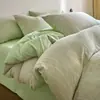 Nueva Colección Primavera/Verano 2026: Juego de Cama de Cuatro Piezas Jacquard Teñido en Hilo Grado A 100% Algodón Transpirable y Suave con la Piel Gasa de Doble Capa Algodón Lavado