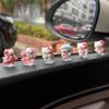 Fofos Enfeites de Carro Gato KT Hello Kitty Carro Elétrico Pequenos Enfeites Enfeites de Interior de Carro Decoração de Console de Carro