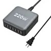 Carregador de mesa de nitreto de gálio multi-porta 140W220W285W PD100W QC18W carga rápida para celular e computador