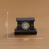 Relógios criativos em miniatura com tema de paisagem, despertadores e relógios requintados - Decorações e acessórios DIY para casa de bonecas, enfeites de mesa em miniatura