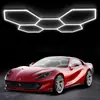Gaoneng 2025 Transfronterizo Nuevo Forma de Diamante Aurora Luz de Garaje Tienda de Lavado de Autos Luz de Panal Estación de Trabajo de Belleza para Autos Luz Led