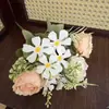 Vendas diretas do fabricante de origem: flores artificiais transfronteiriças, rosas Margot vintage, buquês de flores artificiais para decoração de casamento e adereços