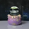 Luminária de Noite Giratória Luminosa Bola de Cristal Gravada em 3D Céu Estrelado Lâmpada de Atmosfera Criativa para Quarto e Mesa Ornamentos Presente de Aniversário