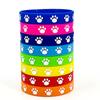 Pulseira de pulso de garra de cachorro de festa temática de animal de estimação quente transfronteiriça europeia e americana simples de impressão de pata de animal fofo pulseira de silicone