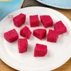Modelo de Bloque de Fruta Simulada Fresa Plátano Manzana Mango Pitahaya Cubitos Partículas de Kiwi Amarillo Adornos Accesorios de Comida y Juego