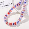 Cuentas sueltas de vidrio cuadrado a rayas multicolores de forma especial bicolor para joyería DIY, pulsera, collar, aretes, accesorios al por mayor