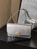 Bolso de Axila Estilo Coreano 2024 Primavera Nueva Moda Bolso de Mano Versátil con Cadena Bolso de Hombro Cruzado Pequeño Cuadrado
