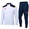 2421 Traje de Treinamento de Futebol com Placa Leve Estampa Terno Adulto Traje de Futebol com Placa Leve Traje de Competição Esportiva Traje de Treinamento com Meio Zíper