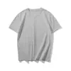 Camiseta Masculina com Ombro Caído Cor Lisa Camada Base Roupa Masculina Tendência Uniforme de Classe Pré-venda Tops Verão Marca Tendência Branco Puro Manga Curta