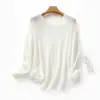 Suéter de punto de lana de terciopelo hueco de manga larga, estilo perezoso de moda para mujer, ligero y cálido, estilo fino, holgado, adelgazante, suéter de capa base