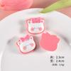 Pegatinas de Cabeza de Animal Accesorios de Resina Materiales Hechos a Mano DIY Pegamento Cremoso Funda de Teléfono Imanes para Nevera Gomas para el Cabello Accesorios para el Cabello Adornos