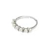 Anel Gyssophila Shijia Pérola Prata de Lei s925 Feminino Leve Luxo Elegante Exquisito Nicho Aberto Outlet de Fábrica