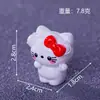 Nuevo Coche de Carreras de Dibujos Animados Sanrio Figura Linda Muñeca DIY Decoración de Casa de Muñecas Mini Modelo Popular Adorno