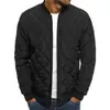Chaqueta ligera y fina acolchada de algodón para hombre, nueva moda, estilo coreano, con bolsillos, combinación de colores, cuello de béisbol, chaqueta de otoño e invierno, abrigo cálido para hombre, guapo