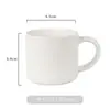 Taza Blanca de Color Puro Taza Blanca Venta al por Mayor Impresión Taza de Regalo Publicitaria Taza de Cerámica Simple para Hotel Impresión de Logo