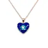 Explosiones Transfronterizas de Amazon Ojos Turcos Azules Palma Amor Diamante Gota Aceite Collar Collar de Ojo Redondo