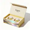 Caja de Empaque para Crema Reparadora Antienvejecimiento, Crema para el Acné, Papel Tarjeta Plateado, Impresión UV, Caja de Color para Crema de Alta Gama, Caja Hecha a Mano