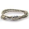 Marca da Moda Original Feito à Mão Simples Nostálgico Retrô Vento Marinho Âncora Gancho de Pesca Popular Pulseira de Casal Pulseira
