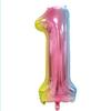 Versão americana corpo fino balão de alumínio digital grande de 40 polegadas balão digital de 42 polegadas decoração de festa de aniversário balão de hélio flutuante vazio