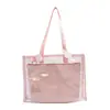 Bolso Transparente de Moda para Mujer 2026 Nuevo Verano Casual Bolso de Gelatina para Playa Bolso de Hombro Sencillo para el Trabajo Bolso Tote