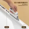 Cepillo multifuncional para ranuras, cepillo limpiador de ranuras de ventanas, herramienta de limpieza de polvo para rieles de puertas y ventanas y huecos del suelo