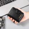 Jiangbao Portatarjetas Casual de Negocios para Hombre Hebilla de Cremallera Horizontal Cartera tipo Acordeón Cartera Estilo Europeo y Americano Fabricante Lote