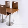 Conjunto de Mesa e Cadeiras para Restaurante de Fast Food, Mesa de Jantar de Cantina, Mesa Suspensa Comercial para Loja de Sobremesas, Café e Chá com Leite