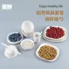 Conjunto de Louças Descartáveis de Casca de Arroz: Tigela, Hashis, Prato, Colher, Copo, Conjunto de Cinco Peças, Conjunto de Quatro Peças, para Uso Doméstico e Comercial, Espessado, Grau Alimentício