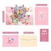 Nueva Tarjeta de Felicitación Tridimensional de Mariposa Lista para Usar Venta al por Mayor Regalo para el Día del Maestro Tarjeta de Felicitación de Cumpleaños Transfronteriza Tarjeta Pequeña de Gama Alta