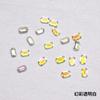 Azúcar Aurora taladro octagonal fondo puntiagudo taladro resina uña joyería Súper Brillante taladro de uña al por mayor material de uña mono