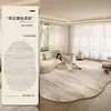 Alfombra de Sala de Estar de Lujo Ligero de Gama Alta, Alfombrilla Irregular para Sofá, Pelo Rizo Grueso, Fácil de Mantener, Alfombra Estándar para Hogares Grandes