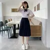 Traje de Otoño Británico Uniforme Estudiantil Uniforme jk de Preparatoria Traje Estilo Universitario Femenino Traje de Clase Traje de Coro de Secundaria