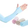 Luvas de Braço com Proteção Solar de Gelo Luvas de Verão de Seda Gelada Manga de Proteção Solar Feminina Proteção UV Masculina e Feminina Manga de Proteção para os Braços em Esportes ao Ar Livre