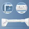 Cabide telescópico de alta resistência para suportar peso, haste de suporte telescópica ajustável de aço inoxidável para guarda-roupa doméstico, haste de suporte telescópica sem perfuração