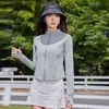 Roupas de Proteção Solar de Verão 2026 para Mulheres, Leves, Respiráveis, Anti-UV, Roupas de Proteção Solar para Mulheres, Jaqueta Emagrecedora de Seda Gelada