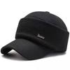 Gorra de Béisbol Estilo Nuevo 2025 para Hombres de Mediana Edad y Ancianos, Invierno Cálido con Protección para las Orejas para Exteriores, Otoño, Gorro de Papá Grueso