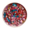 Verano 2025 nuevo color gelatina de princesa de hielo y nieve color amor parche plano DIY accesorios para el cabello hechos a mano accesorios para funda de teléfono móvil