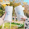 2025 nuevo juego de tazas bolsa de lona perro de jade caricatura linda bolsa diagonal bolsa para termo bolsa de lona bolsa