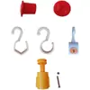 Estantería para Juguetes de Bebé Estantería de Almacenamiento Tornillo Tuerca Estantería de Plástico Estantería para Libros Infantiles Tuerca Toallero Gancho Accesorios