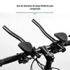 Barra de Extremidade Dividida de Liga de Alumínio Fosco para Bicicleta Guidão de Descanso Para Estrada de Montanha de Longa Distância Acessórios de Ciclismo Guidão Drop Wholesale
