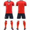 Conjunto de Camisas da Copa do Mundo para Homens Portugal Argentina Alemanha Espanha Bélgica Seleção Uniforme de Futebol de Secagem Rápida