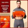 Roupa térmica transfronteiriça para homens de meia-idade e idosos, macacão masculino espesso com forro de fleece, jaqueta acolchoada de algodão à prova de frio e quente para o inverno