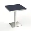 Conjunto de Mesa y Sillas de Comedor para Café Estilo Lujo Ligero, Mesa de Comedor Comercial de Pizarra para Cafeterías de Té con Leche y Postres, Mesas y Sillas de Restaurante Resistentes a la Carga y la Presión