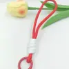 Cordón Trenzado de Cuerda Corta para Teléfono Móvil Anillo de Resorte Cuerda Trenzada para Mano Llavero Cuerda Juguete Muñeca Joyería Cuerda